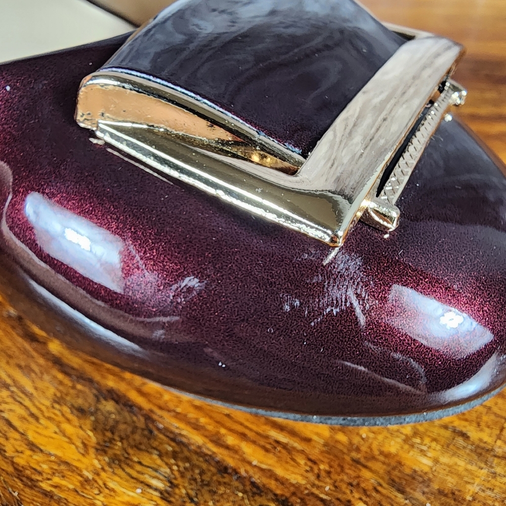 Lady Godiva Shiny Brown Heels 7.5 - Picture 14 of 14